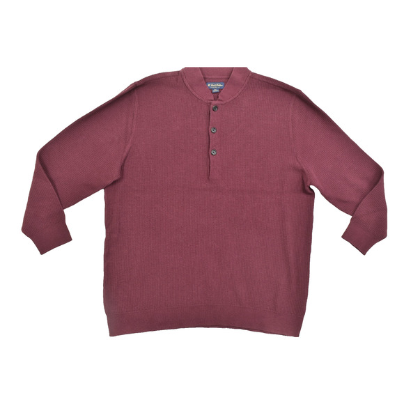 Brooks Brothers Men's Burgundy Polo Sweater Merino Wool Blend Size 2XL - Picture 1 of 8
